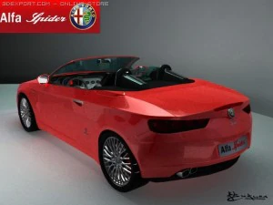 alfa romeo spider 2006 3D Model