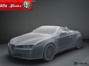 alfa romeo spider 2006 3D Model