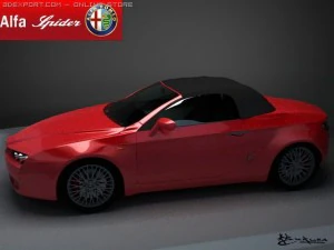 alfa romeo spider 2006 3D Model