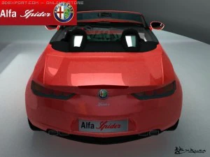 alfa romeo spider 2006 3D Model