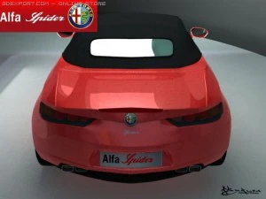 alfa romeo spider 2006 3D Model