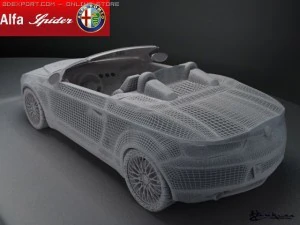 alfa romeo spider 2006 3D Model