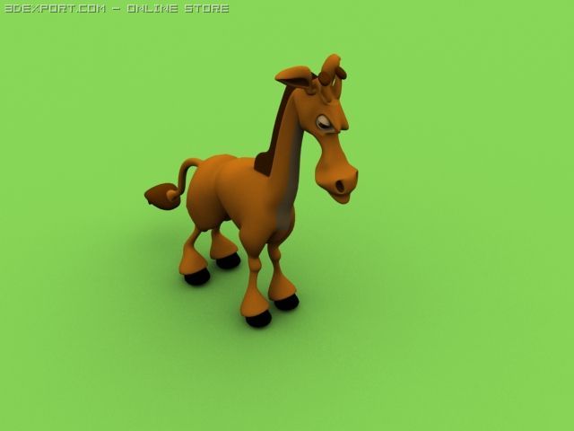 giraff 3D Model .c4d .max .obj .3ds .fbx .stl .blend 