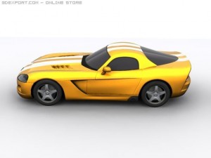 dodge viper srt 10 Modelo 3D