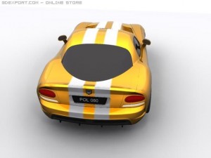 dodge viper srt 10 3D Модель