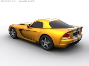 dodge viper srt 10 3D Модель