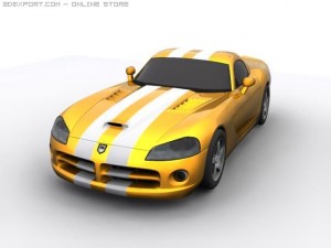 dodge viper srt 10 3D Модель