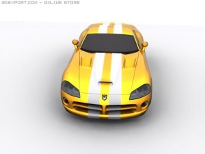 dodge viper srt 10 3D Модель