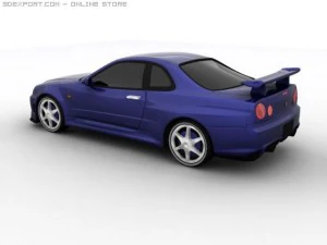 skyline r34 gtr 3D Model
