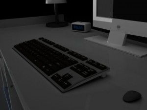 computer desk Model 3D