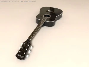 acoustic guitar 3D Model