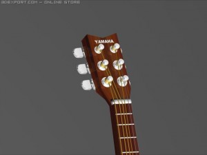 3model of acoustic guitar 3D Model
