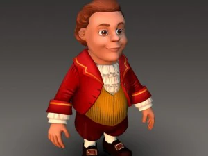 cartoonish civilian male 3D Model