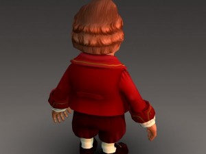 cartoonish civilian male 3D Модель