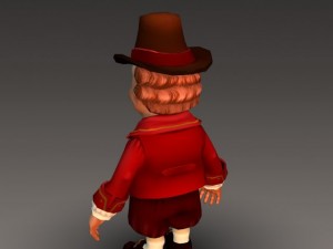 cartoonish civilian male 3D Модель