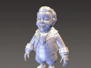 cartoonish civilian male 3D Model