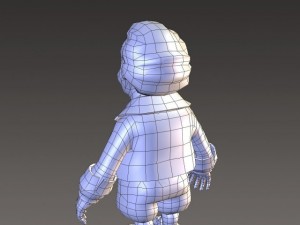 cartoonish civilian male 3D Модель