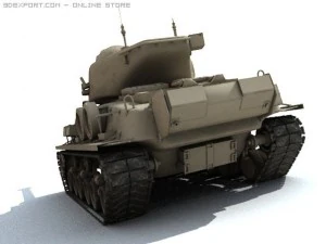 m51 sherman 3D Model