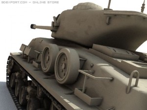 m51 sherman Modelo 3D