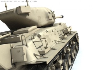 m51 sherman Modelo 3D