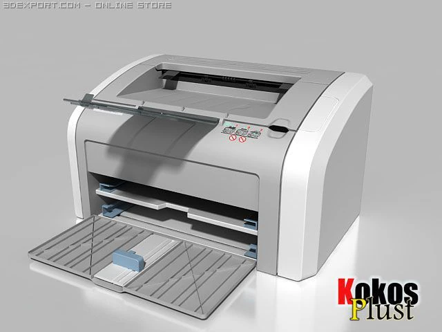 hp laserjet 1020 printer 3D Model .c4d .max .obj .3ds .fbx .stl .blend 