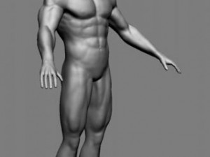 athletic male normal maps 3Dモデル