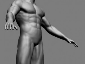 athletic male normal maps 3Dモデル