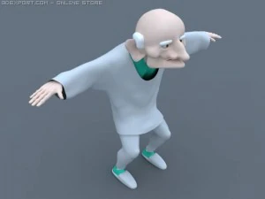 老人 3D 模型