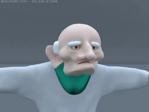 老人 3D 模型