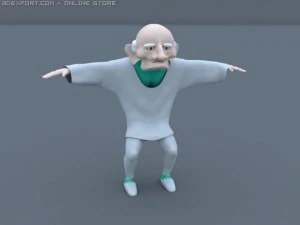 老人 3D 模型