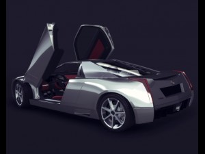 cadillac cien concept 2002 3D 模型