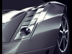 cadillac cien concept 2002 3D 模型