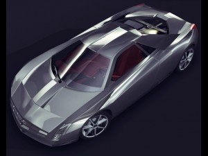 cadillac cien concept 2002 3D 模型