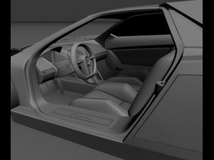 cadillac cien concept 2002 3D 模型