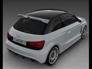 audi a1 clubsport quattro concept 2011 3D Модель