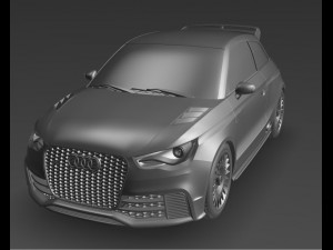 audi a1 clubsport quattro concept 2011 3D Модель