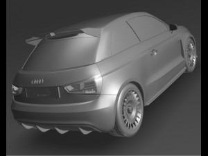 audi a1 clubsport quattro concept 2011 3D Модель