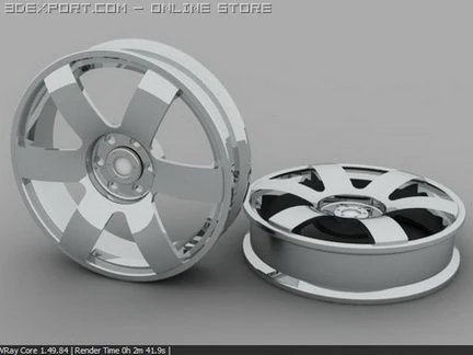 felga samochodowa Model 3D .c4d .max .obj .3ds .fbx .stl .blend 