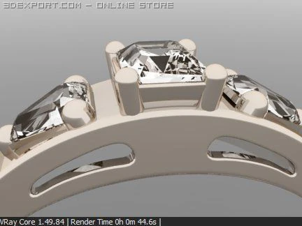 ring 3 3D Model .c4d .max .obj .3ds .fbx .stl .blend