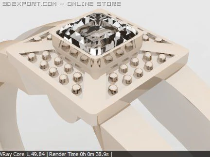 ring 4 3D Model .c4d .max .obj .3ds .fbx .stl .blend 