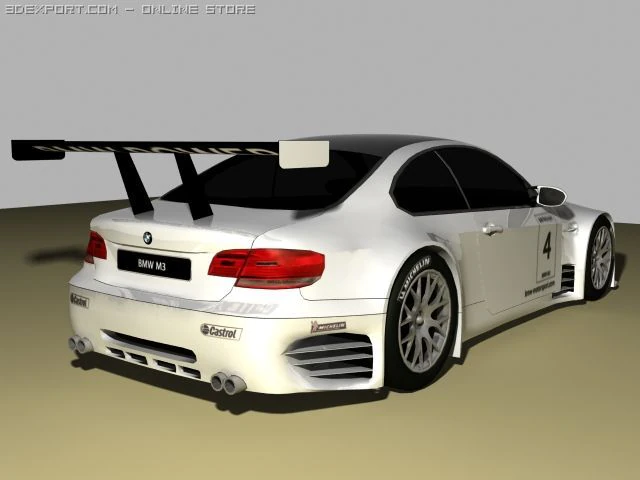 bmw m3 race edition 3D Model .c4d .max .obj .3ds .fbx .stl .blend