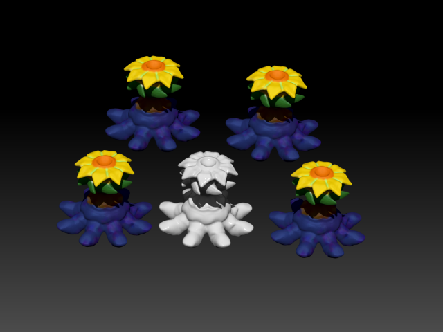plant combo Modello 3D .c4d .max .obj .3ds .fbx .stl .blend 