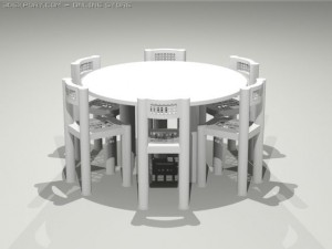 dining table 3D-Modell