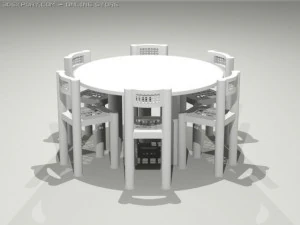 खाने की मेज 3D मॉडल