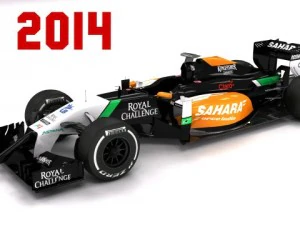 f1 2014 forza indiana vjm07 Modello 3D