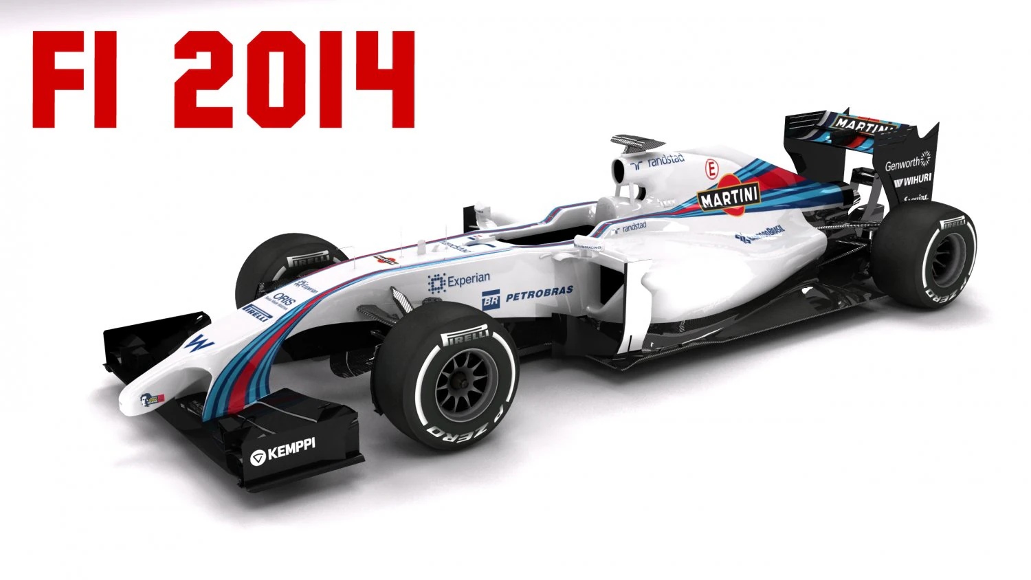 f1 2014 williams fw36 3D Model .c4d .max .obj .3ds .fbx .stl .blend