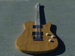 fender electric guitar 3D Model