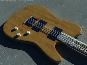 fender electric guitar 3Dモデル