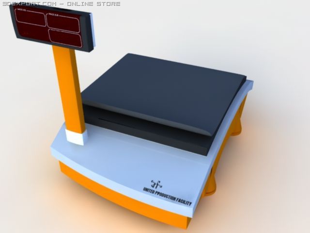 cash register 3D Model .c4d .max .obj .3ds .fbx .stl .blend