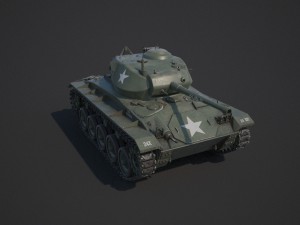 m24 chaffee tank 3D-Modell